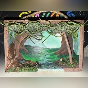 Enchanted Forest Diorama Art Piece